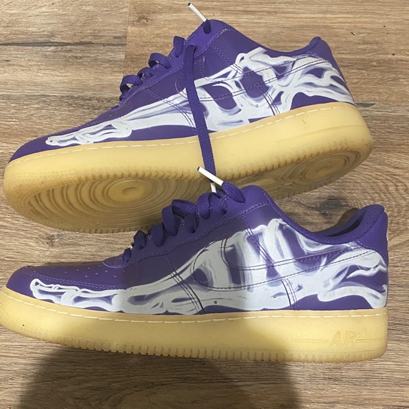 RARE Nike Deep Purple Air Force 1 ‘07 Skeleton QS main image 6